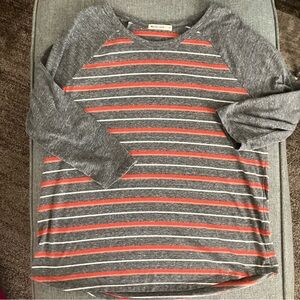 Marine Layer striped baseball tee